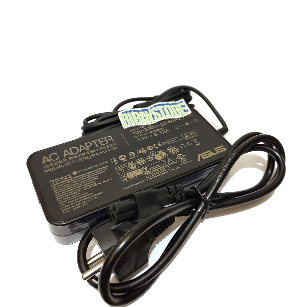 Adaptor Charger Original Laptop Asus ROG 19V 6.32A 120W GL552 GL552V GL552VW GL553 GL553V