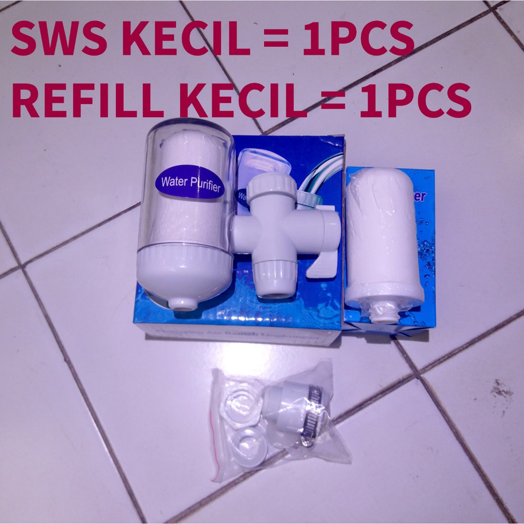 Filter Kran Saringan Air Sws Water Puriefier Filter Air Kecil Dan Refill Shopee Indonesia