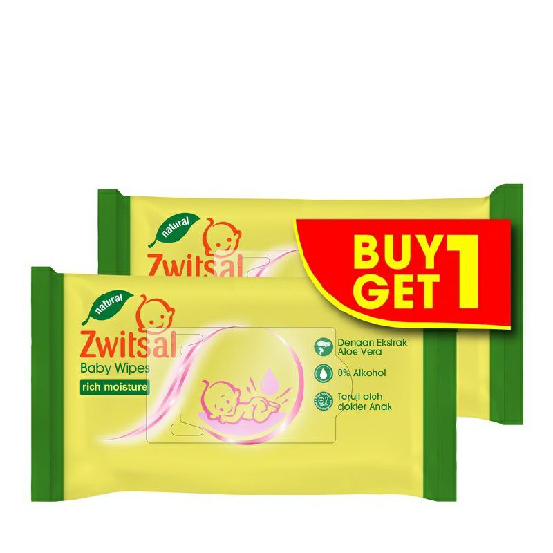 Zwitsal Tisu Basah/ Wipes Sensitive 50 sheets/ Rich Moisture 40sheets