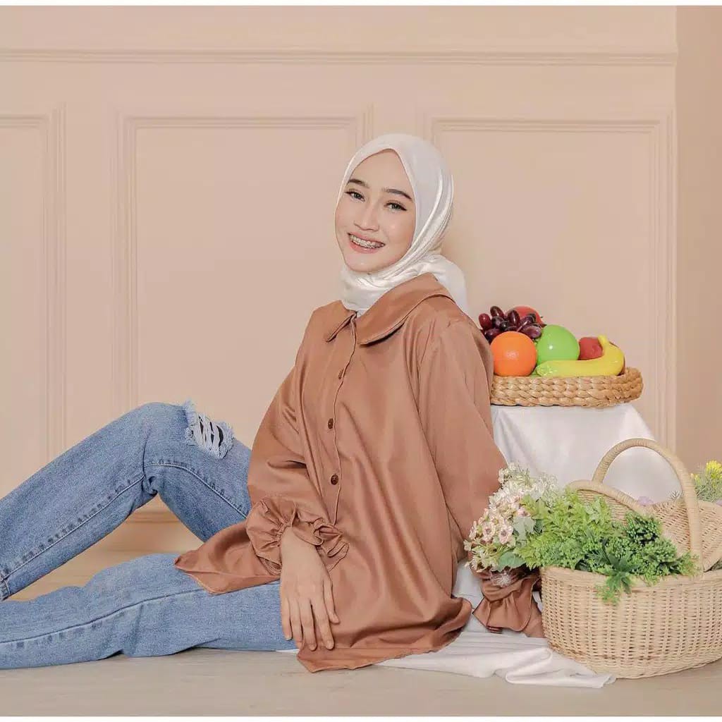 RABIYA BLOUSE / BAJU ATASAN TERBARU / ATASAN WANITA BUSUI / ATASAN WANITA MOSCREPE