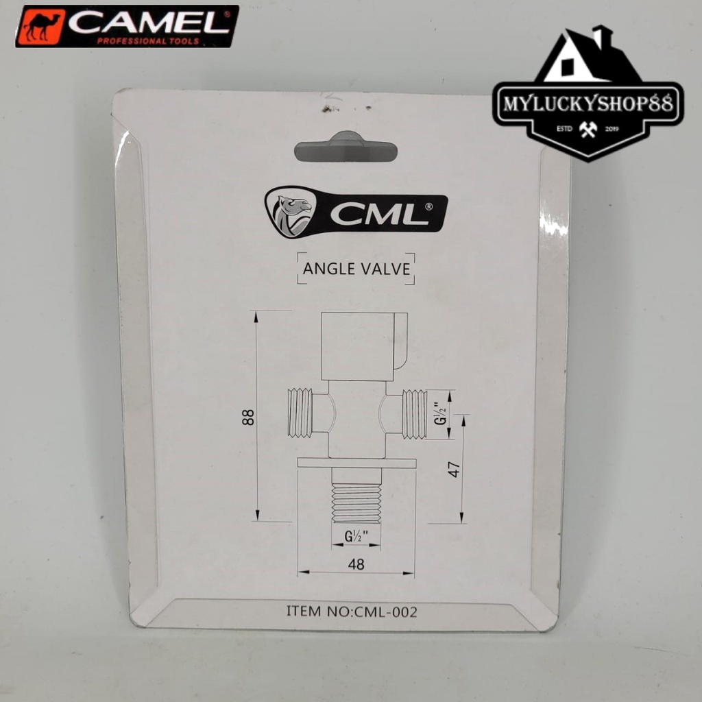 Camel Kran Cabang 1/2&quot; T Salib Shower Jetshower Keran Toilet Kakus WC