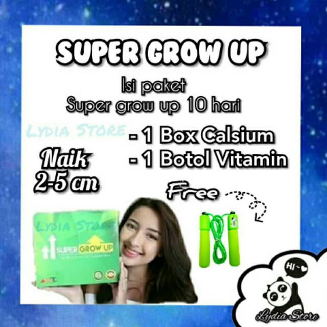 

LY Super Grow Up 10 Hari Free Skipping (Susu Peninggi Badan) Ampuh 100%