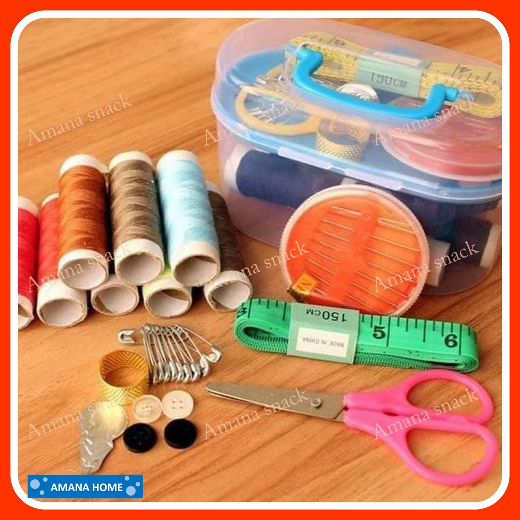 ALAT JAHIT SET LENGKAP (BENANG,JARUM,DLL) SEWING BOX