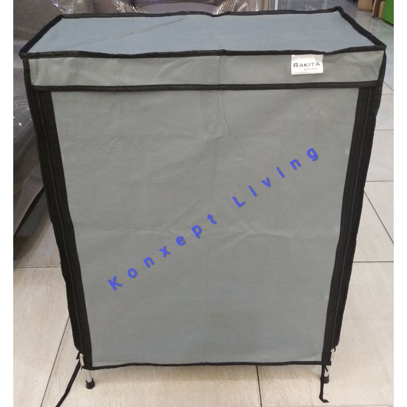 Rak Sepatu Kain Rakita RS004 Rangka Aluminium