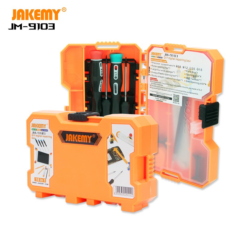 Jakemy 18 in 1 Smartphone Screw Driver Repair Tools Set - JM-9103 Original