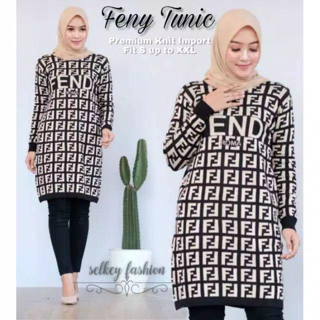 Chanell Tunic  Rajut - Leaf Tunic-batik Tunic Rajut-new Gucci Tunic