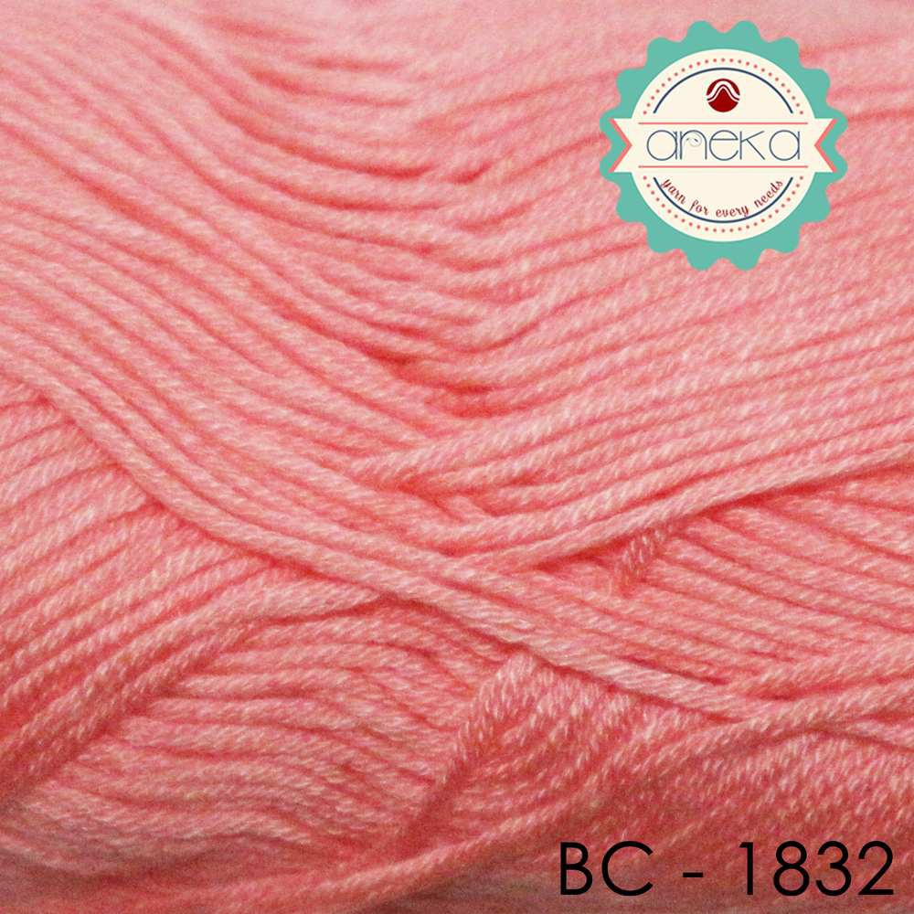 Benang Rajut Katun Bambu / Bamboo Cotton Yarn 1 - 1832 Peach