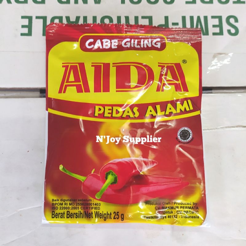 

Aida Cabe Giling / Bubuk Cabai 25 Gr