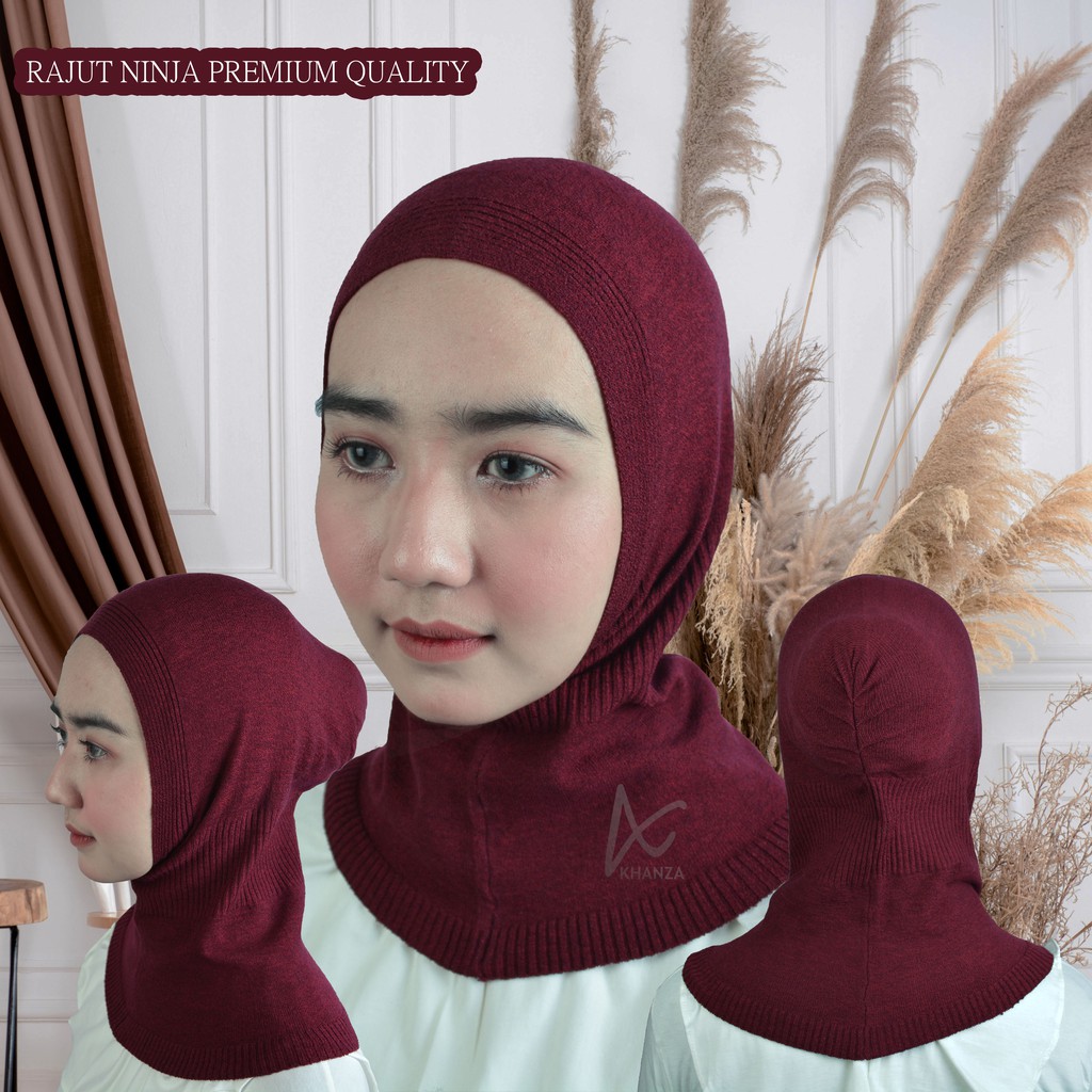 Inner Rajut Ninja Ciput Uro Premium Dalaman Hijab Antem Instan