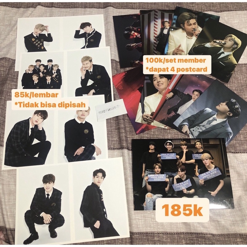 BTS Army kit 3rd postcard new york dvd