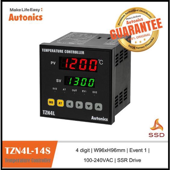 Temperature Controller Autonics Tzn4L-14S