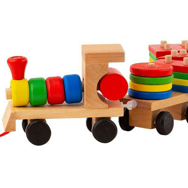 wooden train