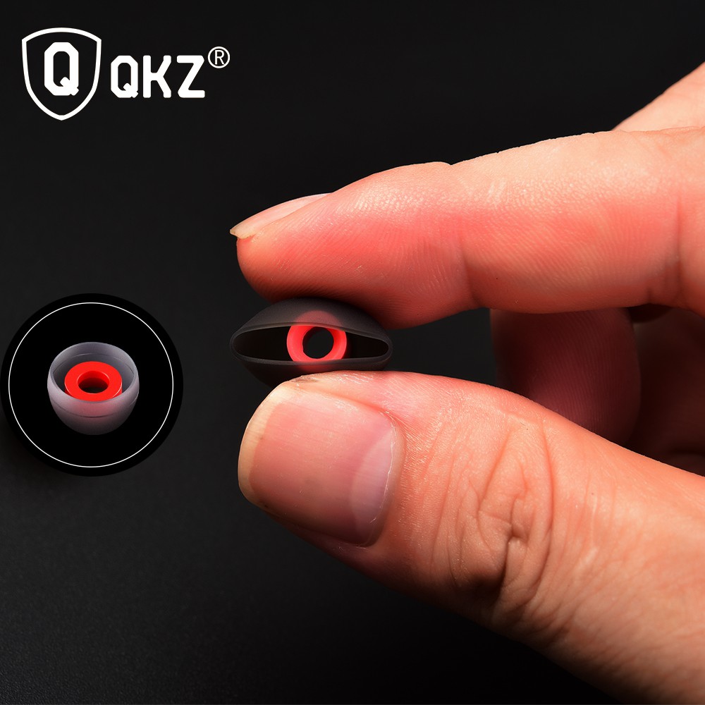 [KIRIM DARI JKT] QKZ 3 Pairs Universal Replacement Silicone Eartips for IEM