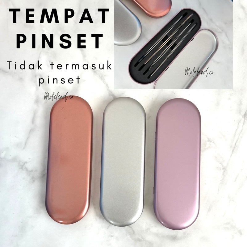 TEMPAT PINSET simpan kotak TWEEZERS box STORAGE EYELASH EXTENSIO