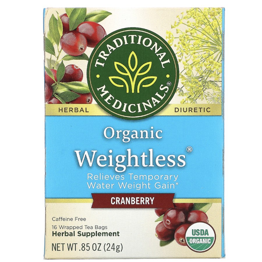 

Teh Traditional Medicinals Organic Weightless Cranberry 16 x 1.5 Gram