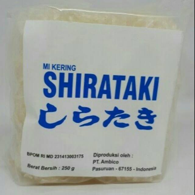 Dry Shirataki Mie Kering Diet Keto 250gr