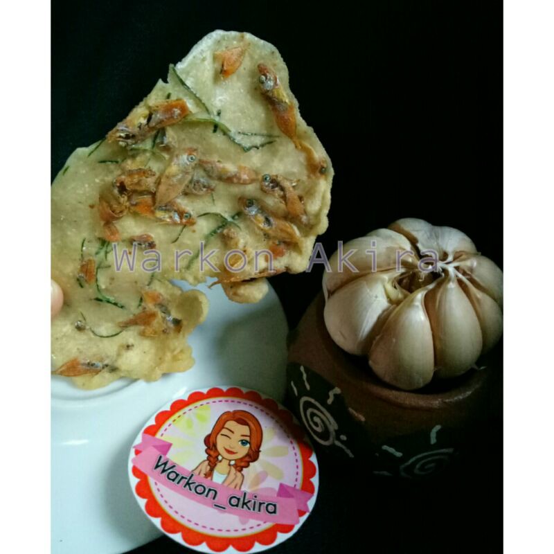 

Peyek teri , keripik , cemilan , gorengan , snack sehat warkon akira uk 200 - 250 gr