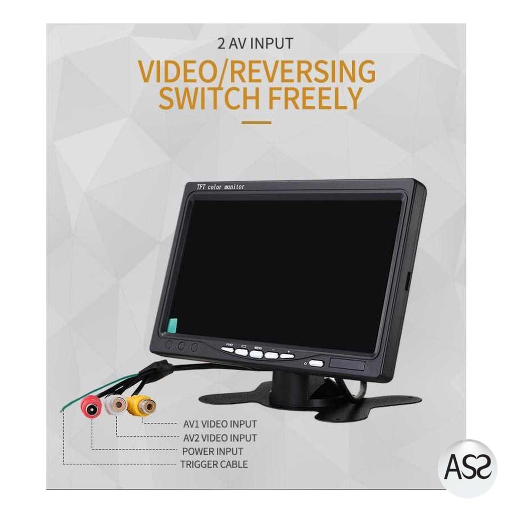 ASS Shop - Yoelbaer Layar Monitor Mobil TFT LCD 7 Inch - C-T703