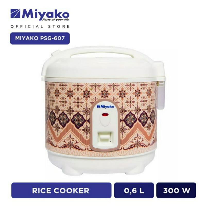 Mejikom Miyako PSG 607 Rice Cooker Mini Miyako PSG-607 Majikom Majicom Mejicom Kecil 0.63L Penanak N