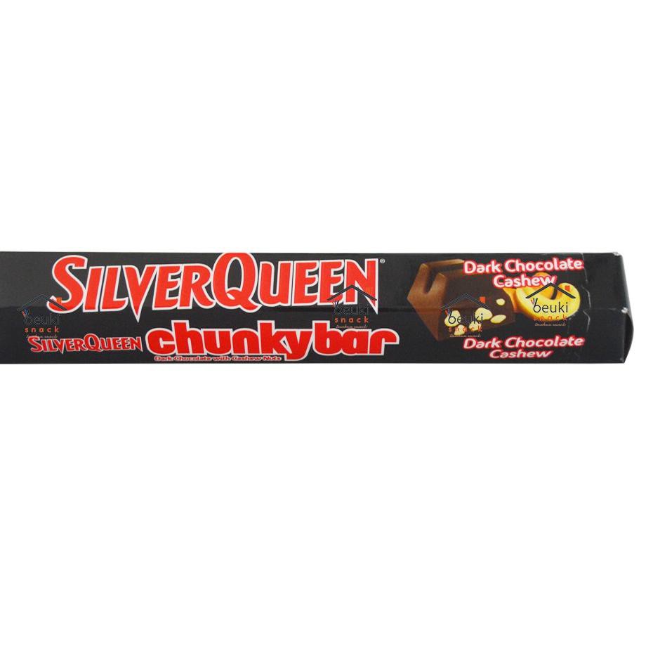 

SᗴtίΔp SilverQueen Chunky Bar Dark Coklat Hitam Silver Queen Chunky Dengan Kacang Mede Nikmat - 95gr