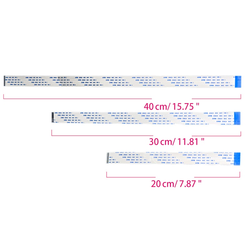 Btsg for Raspberry Pi Camera Cable 15Pin FFC Pita Flexible Flat Cable Untuk Kamera Modul Raspberry Pi 7.87in 11.81in 15