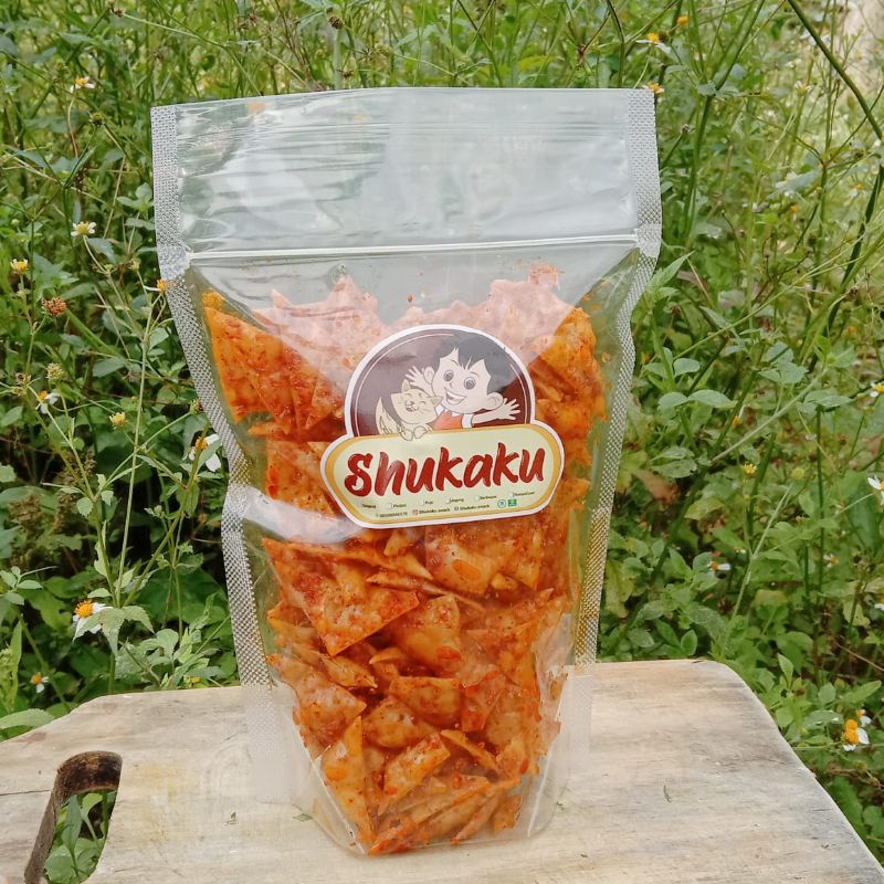 

KERIPIK PANGSIT PEDAS 100gr 250gr 500gr