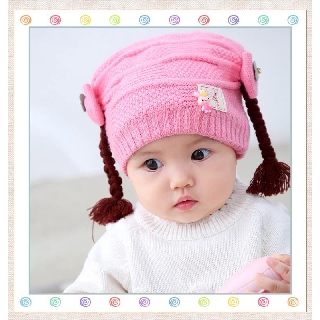 MMTOYS TO266 Topi Kepang Rambut Palsu Kuncir 2 Anak Topi MMTOYS TO266 Topi Kepang Rambut Palsu Kuncir 2 Anak Topi