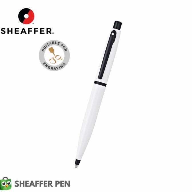 

Sheaffer VFM Gloss White Lacquer Featuring Black Trim Ballpoint