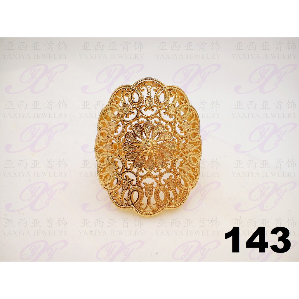 jual Cincin emas Jenis Dubai Perhiasan imitasi Gold 18k Yaxiya Jewelry 143 Termurah yj