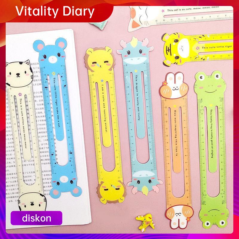 

【COD❤️】Penguasa Kreatif Skala 15 Cm Lucu Kartun Magnetik Lembut Penggaris Zodiak Bookmark Alat Tulis Siswa VDY