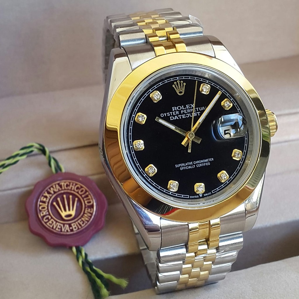 Sale Jam Rolex Datejust Oyster All Silver gold Spacial Edition Ori Authentic Kaca Safir Stainless