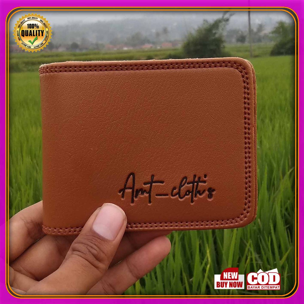 PROMO Dompet Pria  Kulit PVC premium bayar di tempat