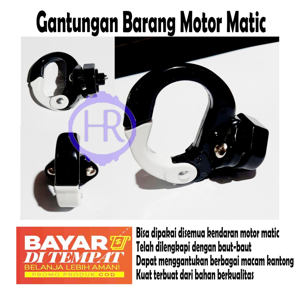 Gantungan Cantolan Barang motor Besi variasi matic Honda Yamaha Beat Mio Vario Gantungan Motor Q