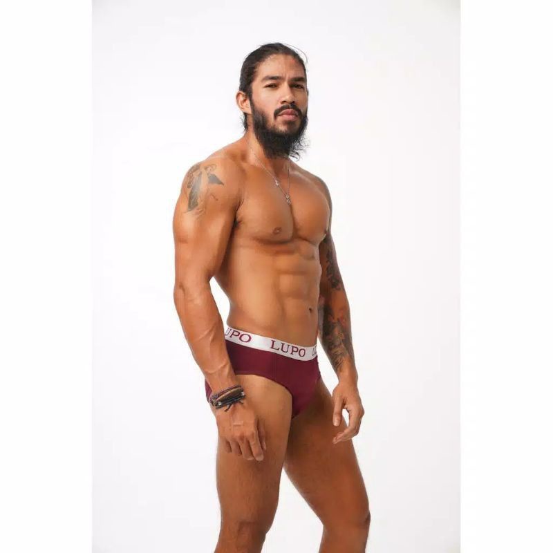 Celana dalam model boxer pria dewasa | boxer segitiga lupo BF7711 bahan katun termurah