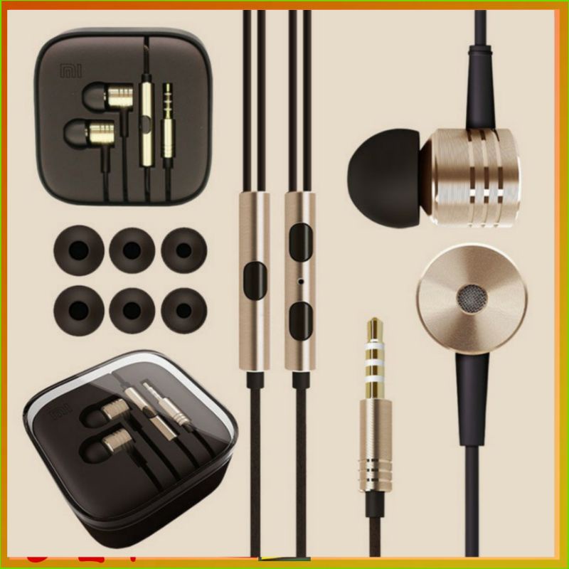 Headset Xiaomi Piston Stereo 2 Earphone Wired Stereo Super Bass Jack 3.5mm Dengan Box elegan