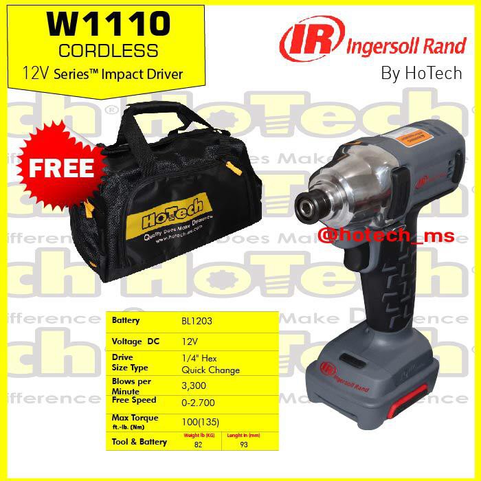 Ingersoll Rand Cordless Impact Driver Hex 1/4" | IR-W1110 (Unit Only)