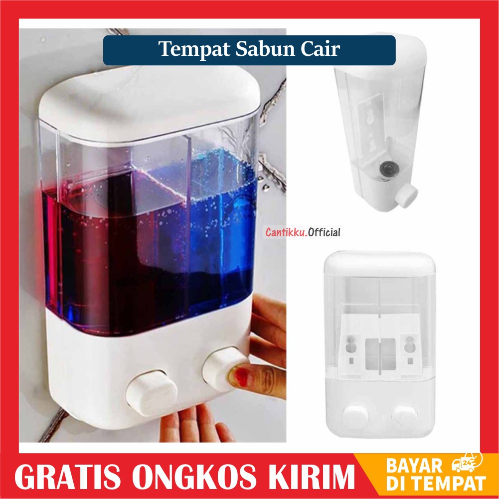 [COD] DISPENSER SABUN CAIR TEMPAT SABUN TEMPEL TEMPAT SABUN CAIR SAMPO DISPENSER SABUN 1000ML 2TABUN