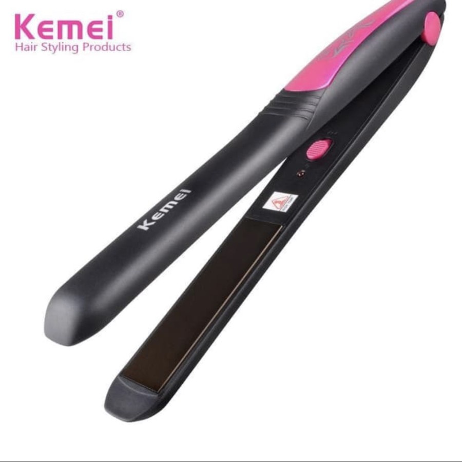 Catokan Kemei KM-328 Hair Styling Alat Profesional Pelurus , catok salon , Catokan rambut 2in1