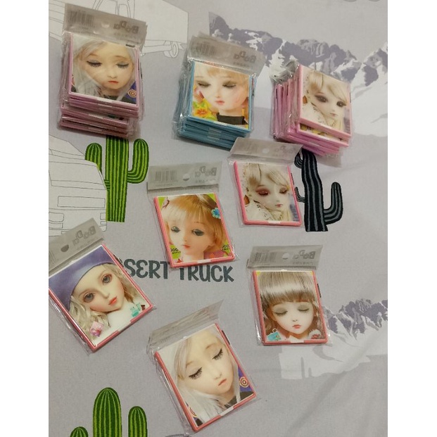 (Update) Cermin Kaca Kotak Mini 3D Karakter Cermin Saku Make up Rias Serbaguna Simple Lucu Praktis Murah