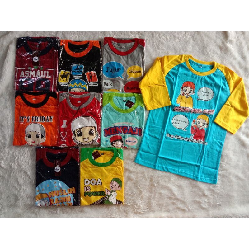 XL-XXL Kaos Dakwah anak laki-laki