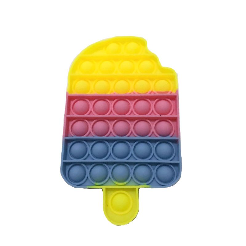 MAINAN POP IT RAINBOW Fidget push Pop itsFidget  toy Push bubble-Ice Cream A