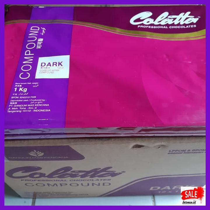 

SAKMACOKLAT- COKLAT COLATTA DARK 1KG/ DARK COKLAT COMPOUND COLATTA 1KG/ COLATTA 1KG -MAKANAN-