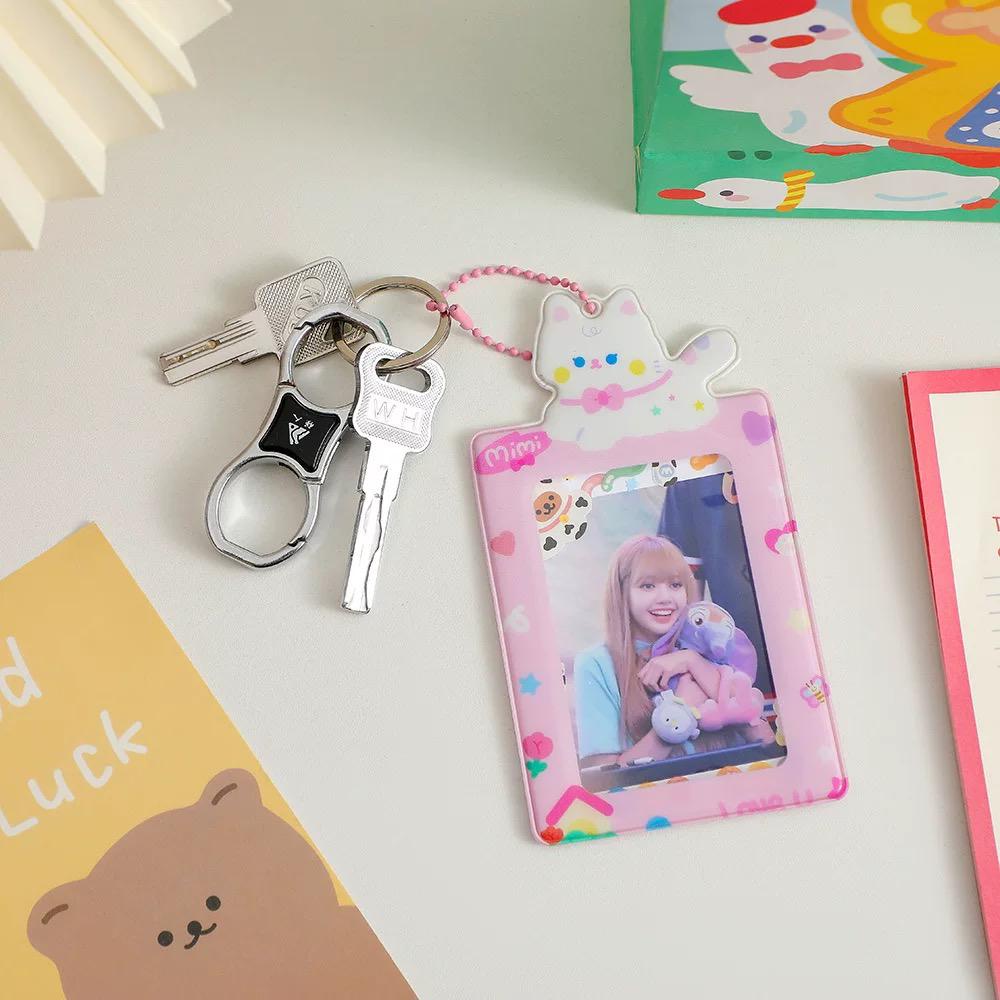 (Ready) Card Holder PVC Photocard Cat Motif Kucing / Miao PC Keychain