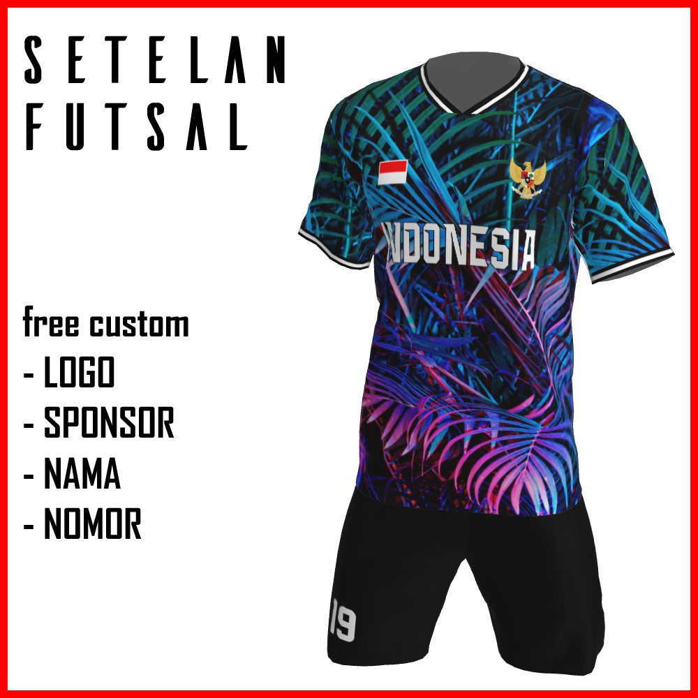 Bikin Jersey Futsal Custom Printing , Baju Kaos Jersey Setelan