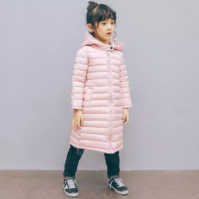 Winter Waterproof Long Jacket for Kids Puffer Coat Jaket Panjang Winter Anak Anti Air