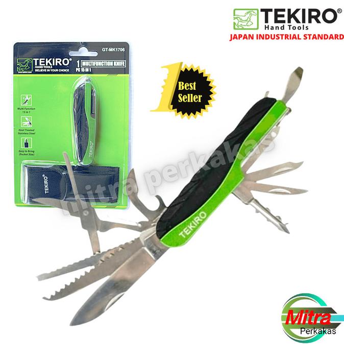 TEKIRO PISAU LIPAT MULTIFUNGSI 15 IN 1 - PISAU LIPAT SERBAGUNA 15 IN 1