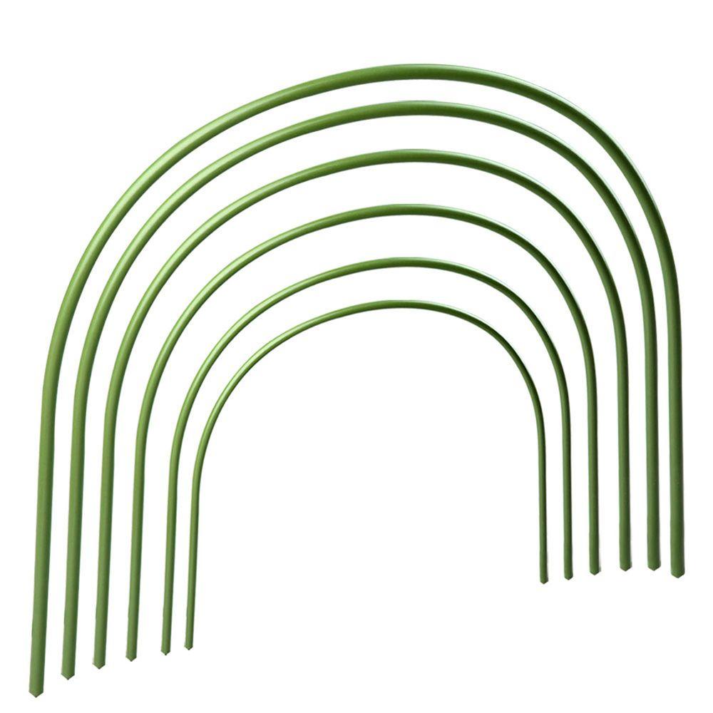 Nickolas1 Plant Hoop 6Pcs Household Holder Pertanian Berkebun Greenhouse Penyangga Tanaman