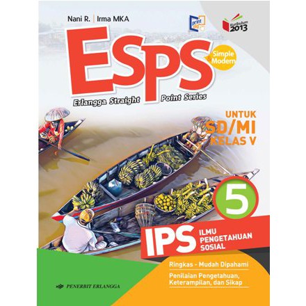 Buku Esps ips kelas 6 5 kls 4 Penerbit Erlangga-Kelas 5