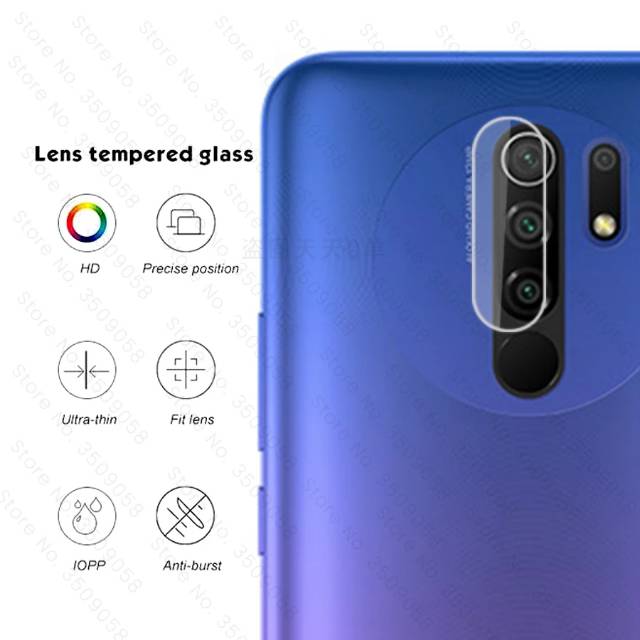 2in1 TG Anti Gores Layar Kamera Xiaomi Redmi 9-Tempered Glass Redmi 9 Full Screen Protector Camera