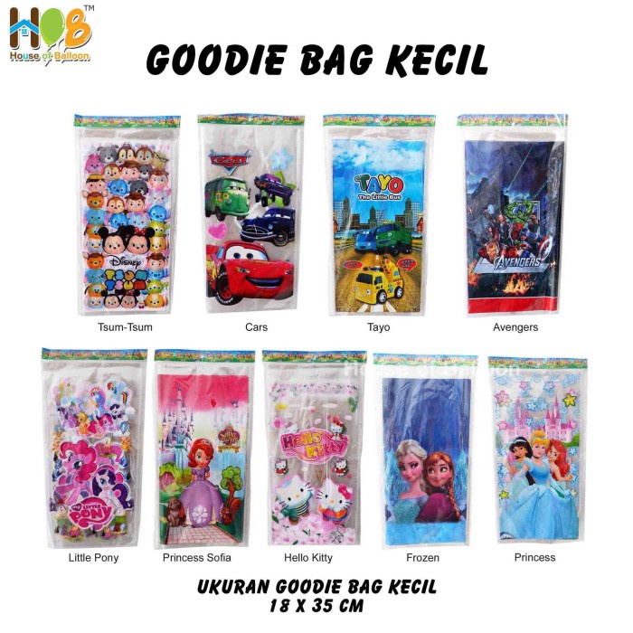 

PROMO Goodie Bag Plastik Kecil 18x35 cm Isi 10 Pcs - PONY